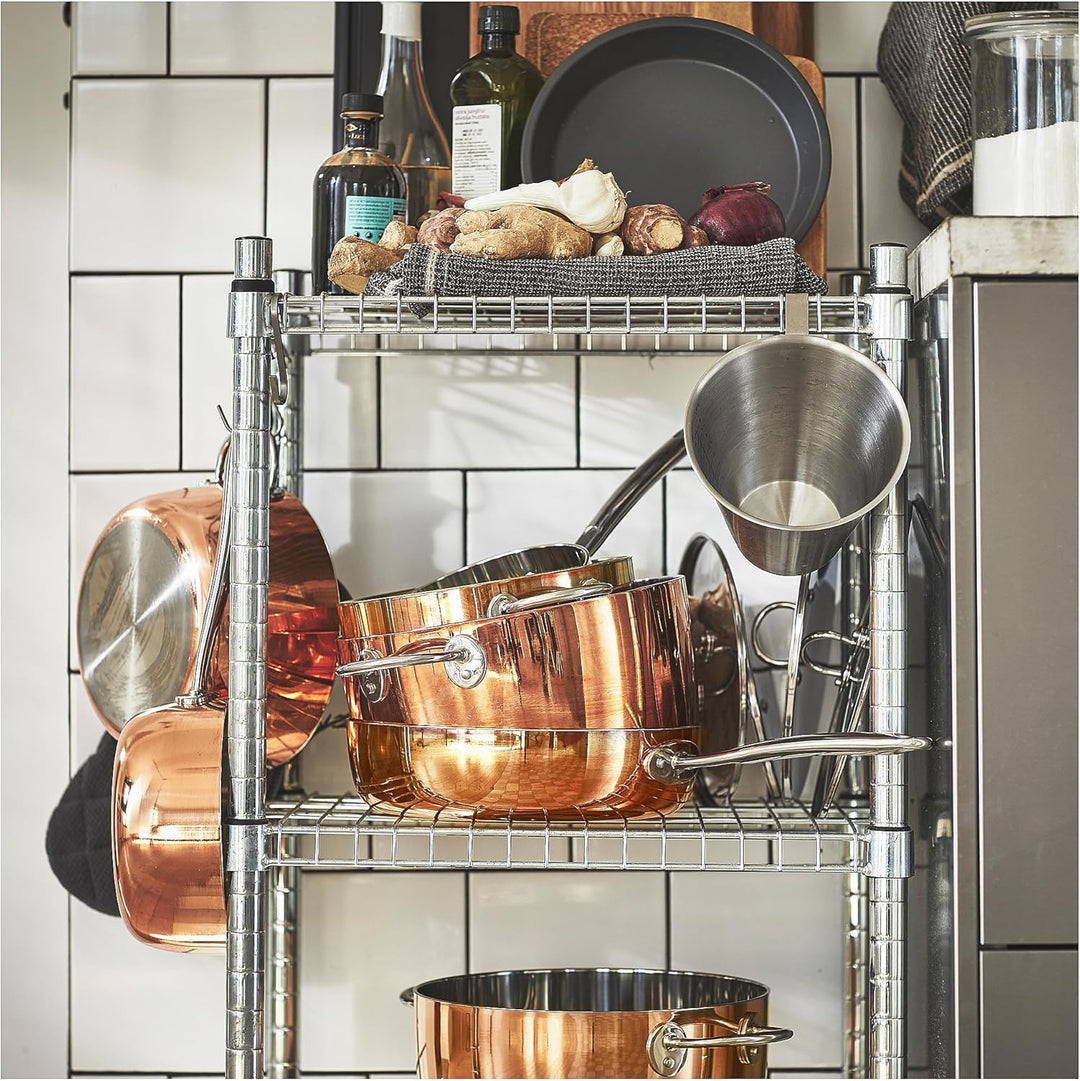 IKEA FINMAT Topf mit Deckel, 3 l, Kupfer/Edelstahl