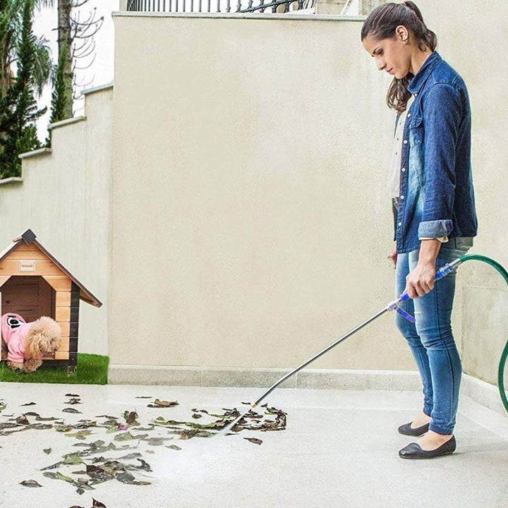Hochdruck Wasserdüse Gun Wasserlanze mit 2 Reinigungsdüse Spraydüsen Gartenschlauch Anschluss 46 cm