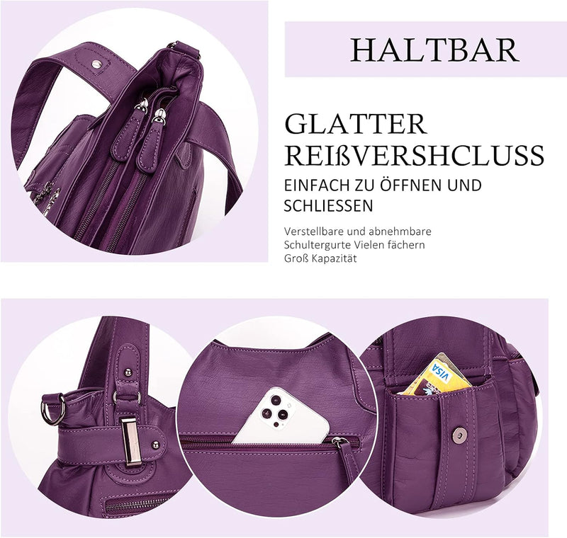 KL928 Tasche Damen Handtasche Umhängetaschen Damenhandtasche Schultertasche Lederhandtasche elegante