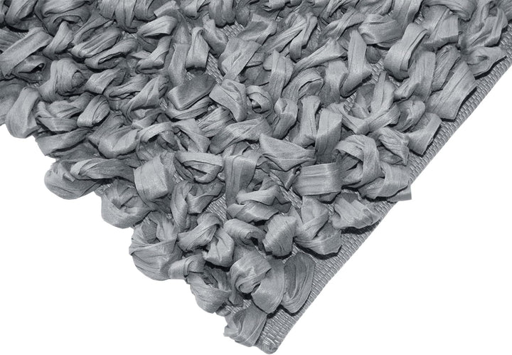 Lashuma Badeteppiche waschbar Rauch - Grau, extra weiche, Flauschiger Badvorleger 50x70 cm 50x70 cm