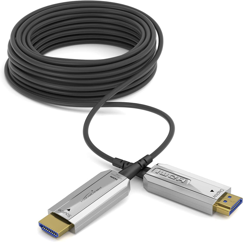 KabelDirekt – optisches 4K HDMI Kabel – 100m (kompatibel mit HDMI 2.0a/b 2.0, 1.4a, 4K Ultra HD, 3D,