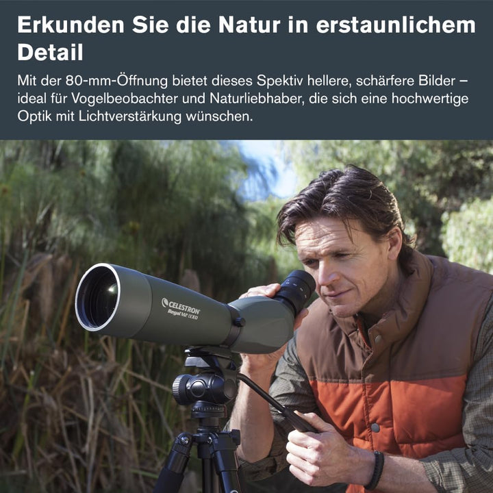 Celestron 52305 Regal M2 80ED Spektiv, Grün, Regal M2 80ED Spektiv