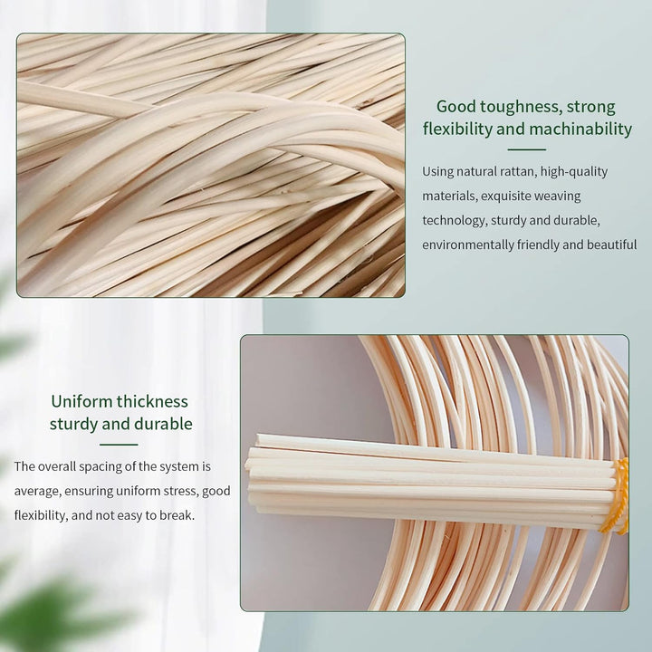 jackfru Schardt Peddigrohr,Flechtmaterial Korbflechten, Flechtmaterial Natur 500 Gramm zum Körbe fle