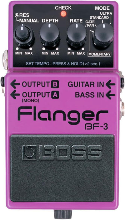 Boss BF-3 Flanger + keepdrum Gitarren-Kabel 3m