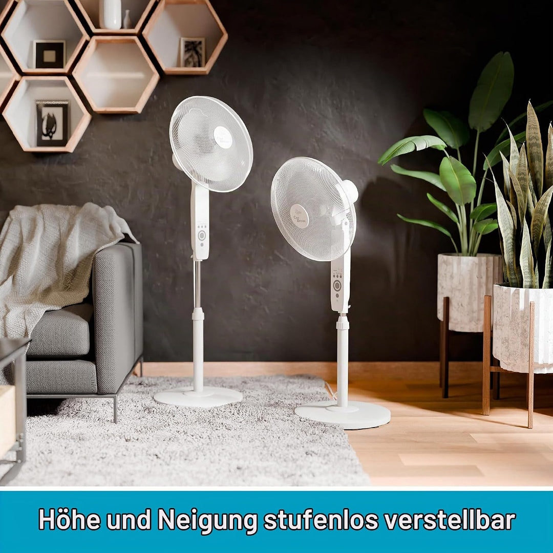 SUNTEC Ventilator mit Fernbedienung, Timer | Stand Standventilator CoolBreeze 4000 | Leise 40 cm Dur