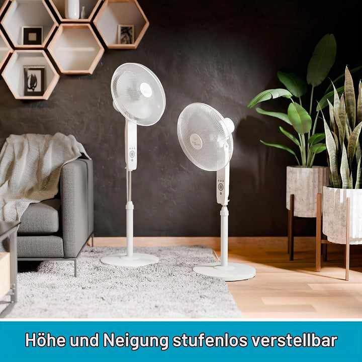 SUNTEC Ventilator mit Fernbedienung, Timer | Stand Standventilator CoolBreeze 4000 | Leise 40 cm Dur