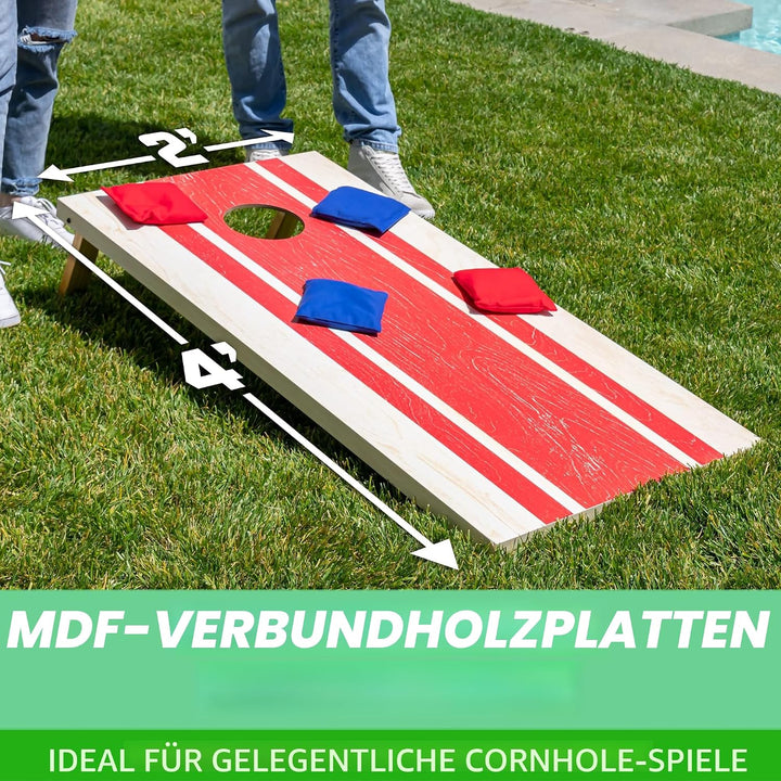GoSports Classic Cornhole Set - Enthält 8 Sitzsäcke, Reisetasche und Spielregeln (Stilwahl), 1,2 x 6