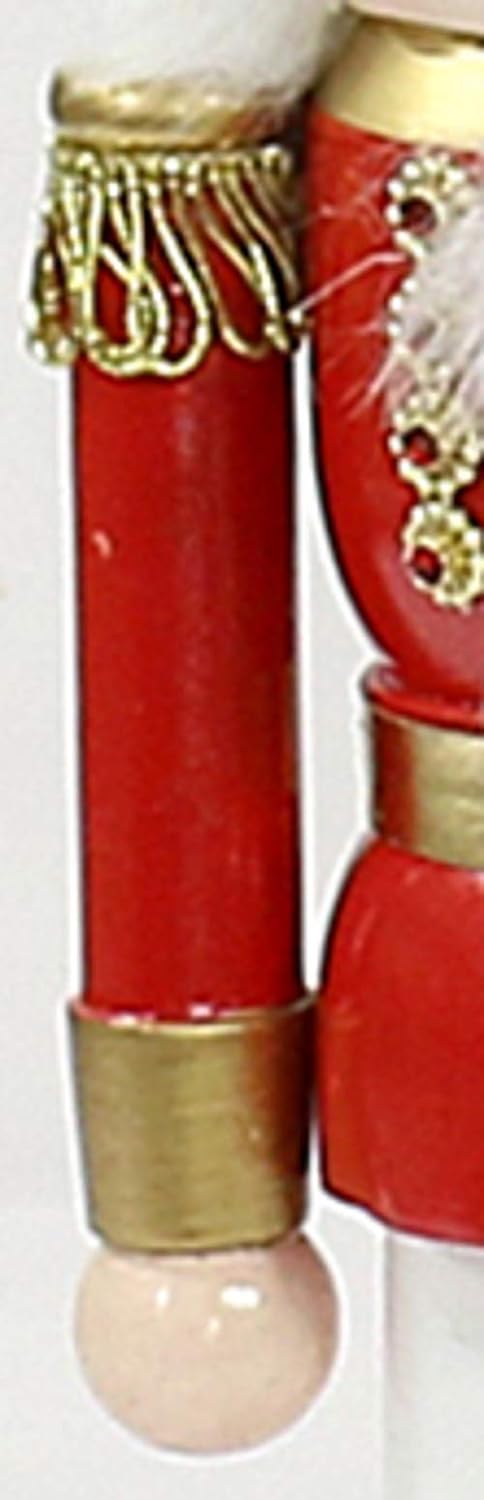 Dekohelden24 Hochwertiger Nussknacker Soldat in rot, ca. 15 cm 15 cm Rot, 15 cm Rot