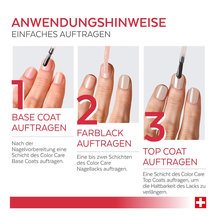 PODERM - TEEBAUM-NAGELLACK COLOR CARE Zartrosa - verbessert das Aussehen für die gelbe oder brüchige