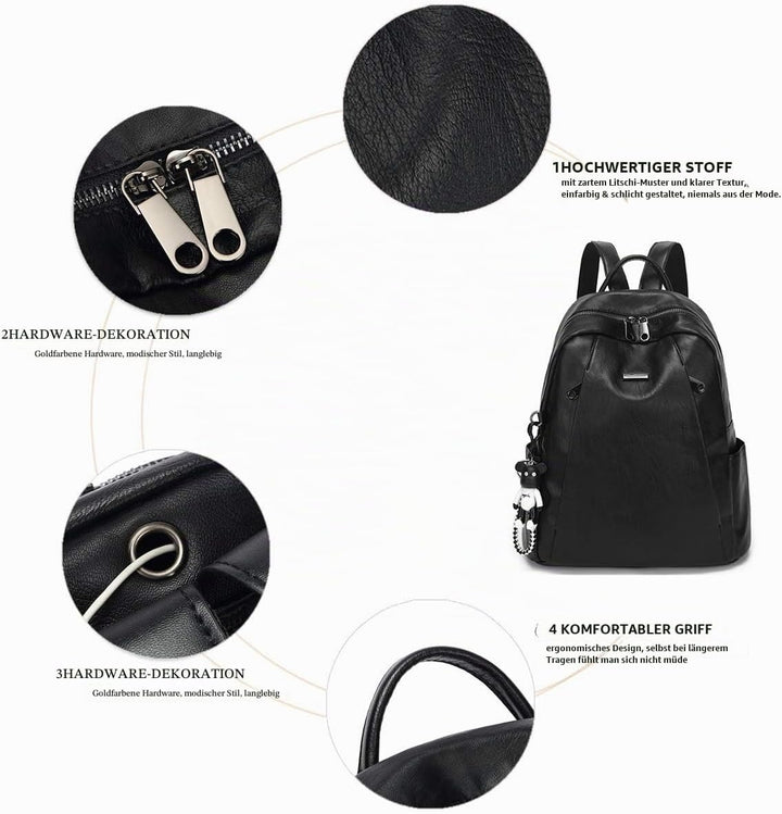 BUKESIYI Damen Tasche Rucksack Handtasche Frauen backpack Klein Anti Diebstahl Schulrucksack Laptop