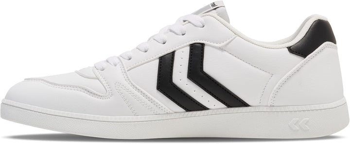 hummel Handball Perfekt Athleisure Sneaker Low 42 EU White Black, 42 EU White Black