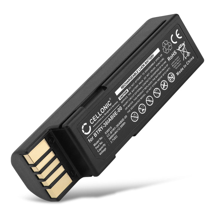 CELLONIC, Barcode-Scanner Akku kompatibel mit Zebra DS3678, LI3678, DS3600 (3400mAh, 3.7V)