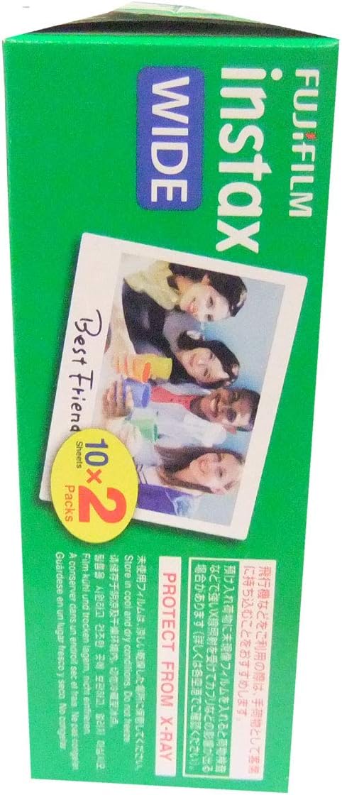 Bundle von 5 Packungen mit 20 Film Instax wide. Total 100 films