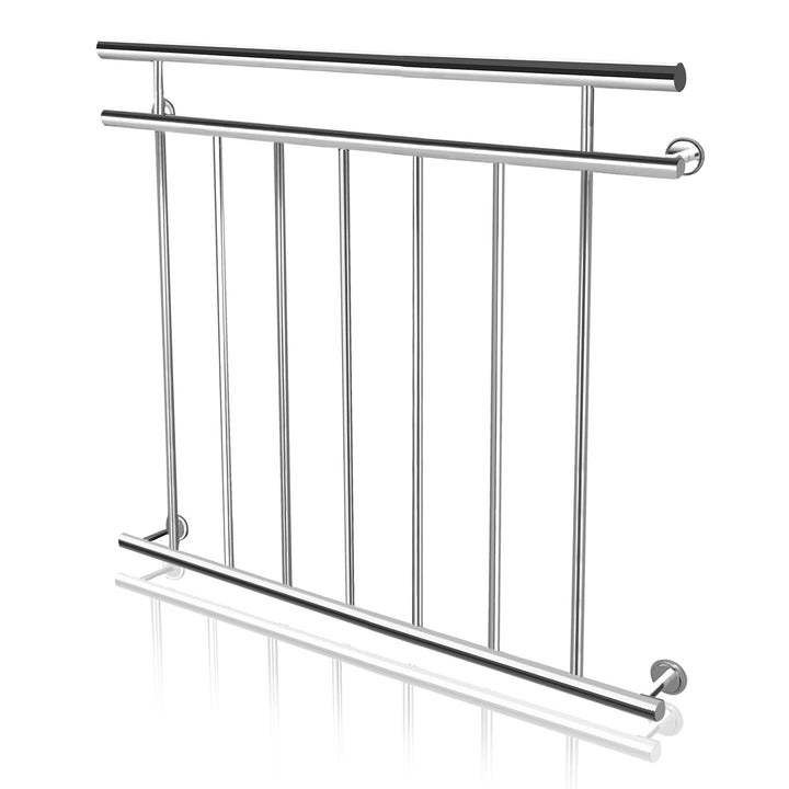 NAIZY Französischer Balkon Geländer Edelstahl Balkongeländer 90cm hoch Treppengeländer Terrassengelä