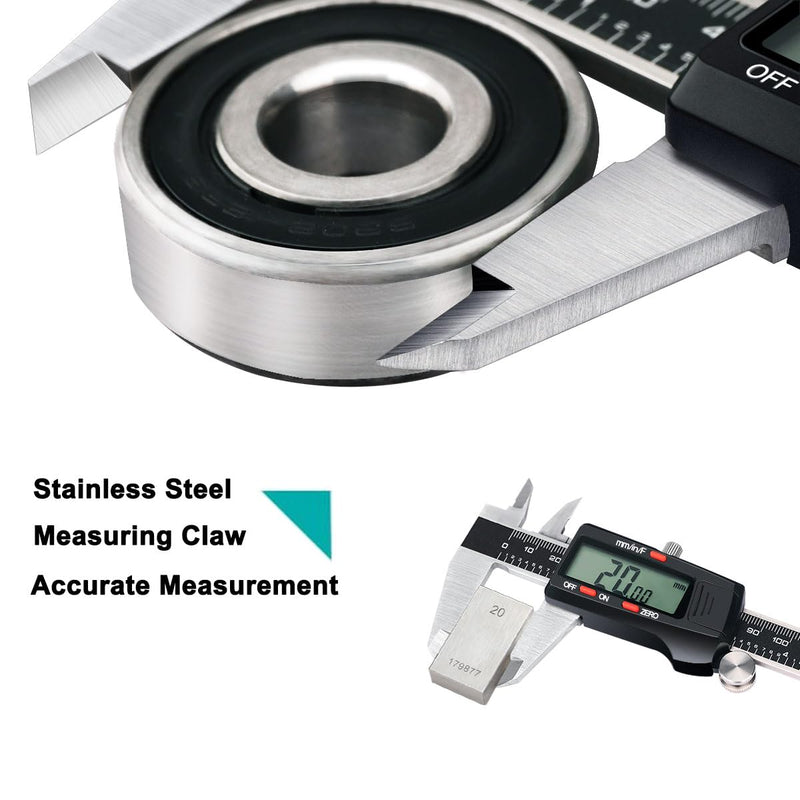 Kynup Messschieber Digital, 150mm / 6-Zoll Digitale Schieblehre Messgerät mit grossem LCD-Display fü