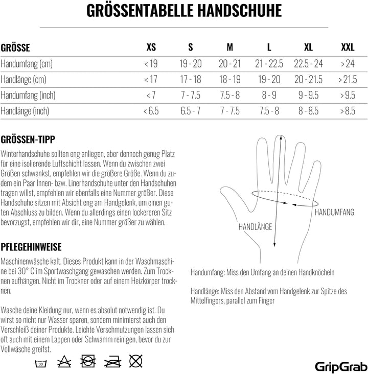 GripGrab Hurricane 2 Winddichte Frühling Herbst Fahrrad Übergangshandschuhe Gepolsterte rutschfeste