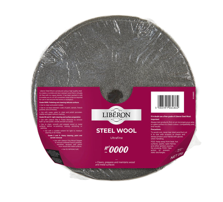Liberon SW00001KG Stahlwolle, 1 kg 1Kg (35 oz), Grade 0000, 1Kg (35 oz), Grade 0000