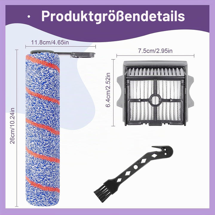 Bürstenrolle Filter Ersatzteile für Tineco Floor One S7 Artist/stretch S6 / Switch S6 / S7 Stretch U