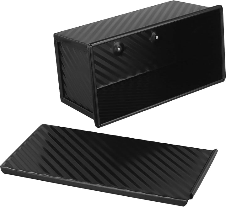 Toastbrot Backform mit Deckel 1000g & 230g, mit Silikonspatel | CHIHEUNG 2 Stück Toast Brotbackform,