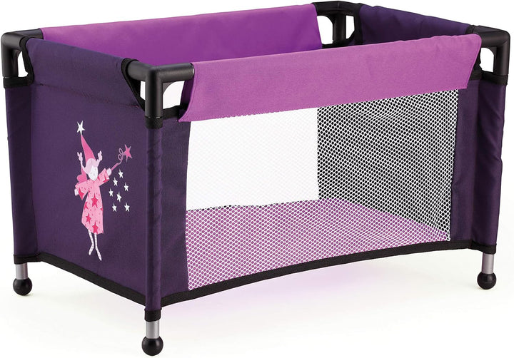 Bayer Design 15012B - Kombi-Puppenwagen Grande Mega-Set mit Reisebett und viel Zubehör, lila, 46cm-7