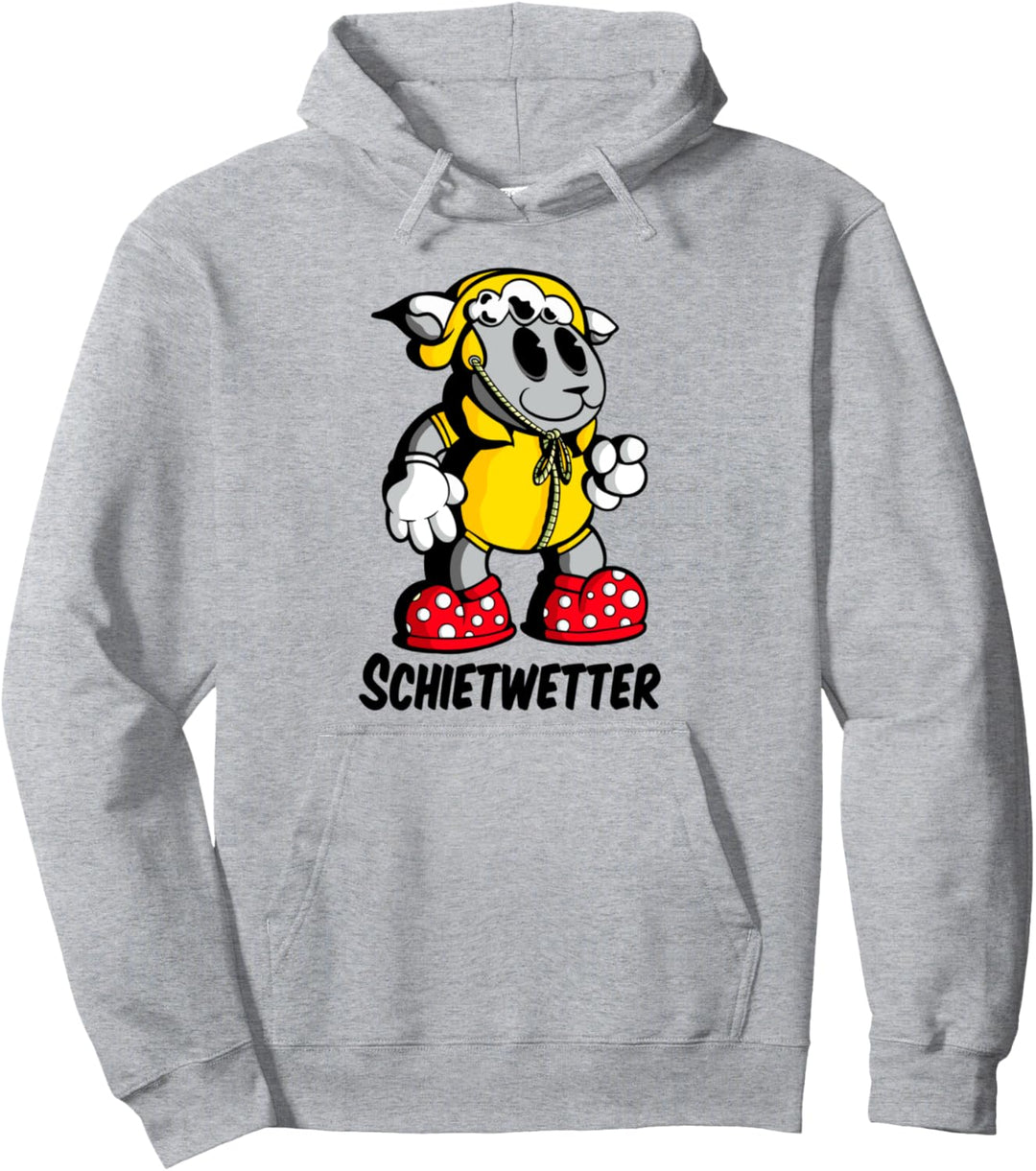 Schaf Regenjacke Plattdeutsch Schietwetter Pullover Hoodie