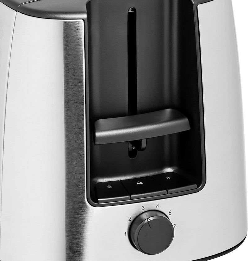 WMF Bueno Pro Toaster Langschlitz mit Brötchenaufsatz, 4 Scheiben, XXL Toast, Aufknusper-Funktion, 6