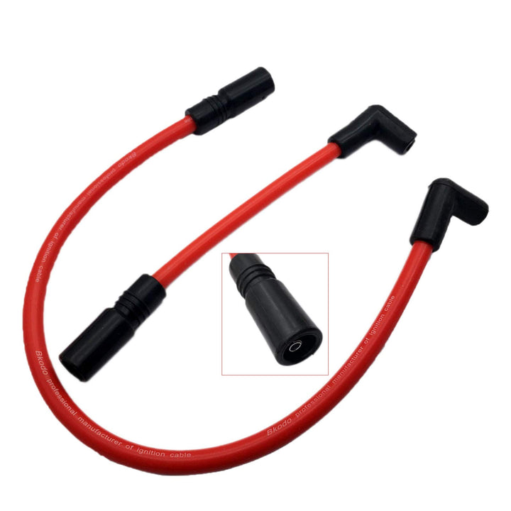 Aokus Zündkerzendraht, 10,4 mm, 10 mm, kompatibel mit Harley Davidson Big Twin 99–19 FXD Dyna Softai