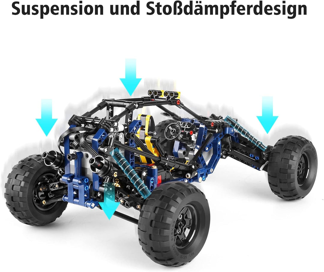 Mould King 18018 Technik Geländefahrzeug Modell, 515 Teile Baustein Kletterfahrzeug Ferngesteuerte F