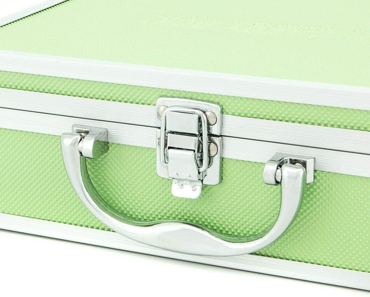 AR Carry Box® Kleiner Alukoffer Werkzeugkoffer Aluminium Koffer leer 260x210x80mm Farbe Grün, Grün
