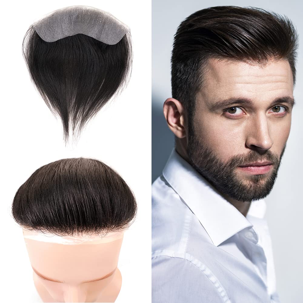 Lordhair Toupet Herren,100% Europäisches Echthaar Herren Toupet Echthaar,V-LOOP Skin Toupet Herren,T