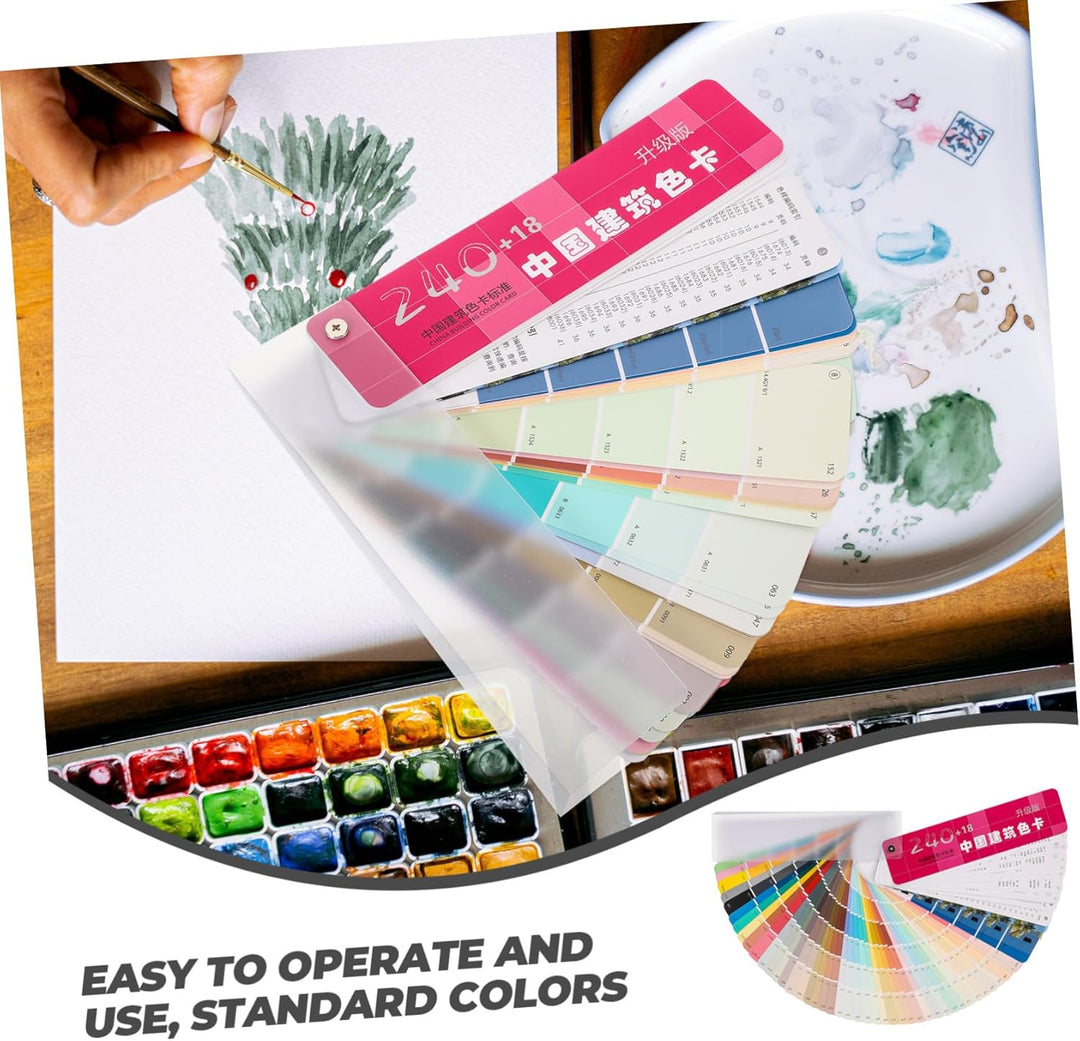 DOITOOL Farbkarte Architekturfarben Farben Standard RAL Farbfächer Farbmusterkarten für Präzise Farb