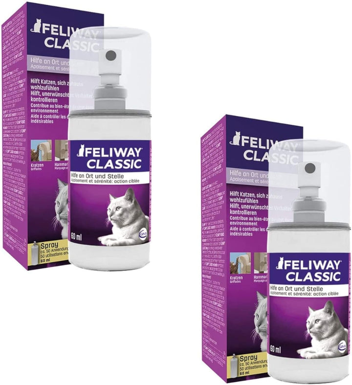 Feliway CEVA Classic Spray - Doppelpack - 2 x 60 ml (Pumpspray)