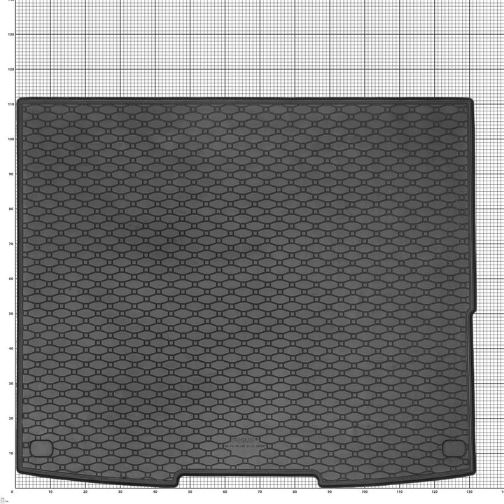 Gummifussmatten und Kofferraumwanne EIN Set passend für Ford Transit Custom 2 Sitzer ab 2024- + Tunn