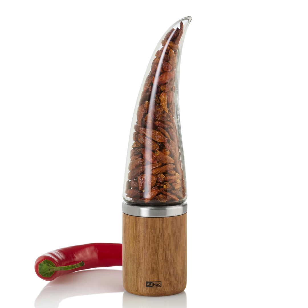 AdHoc MP233 Chilischneider Peperone | Hochwertige Mühle für getrocknete Chilis mit patentiertem Schn