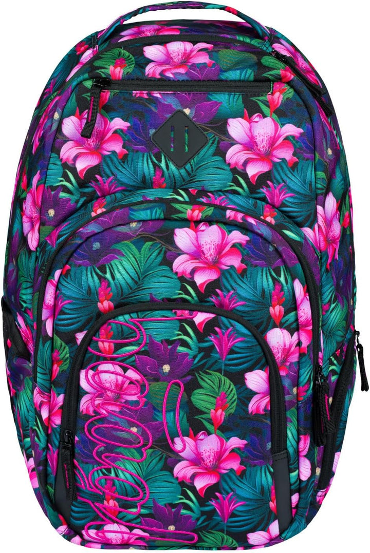 Baagl Schulrucksack Set 3 Teilig, Ergonomischer Grosser Rucksack mit Kühlfach für Jungen Mädchen Tee
