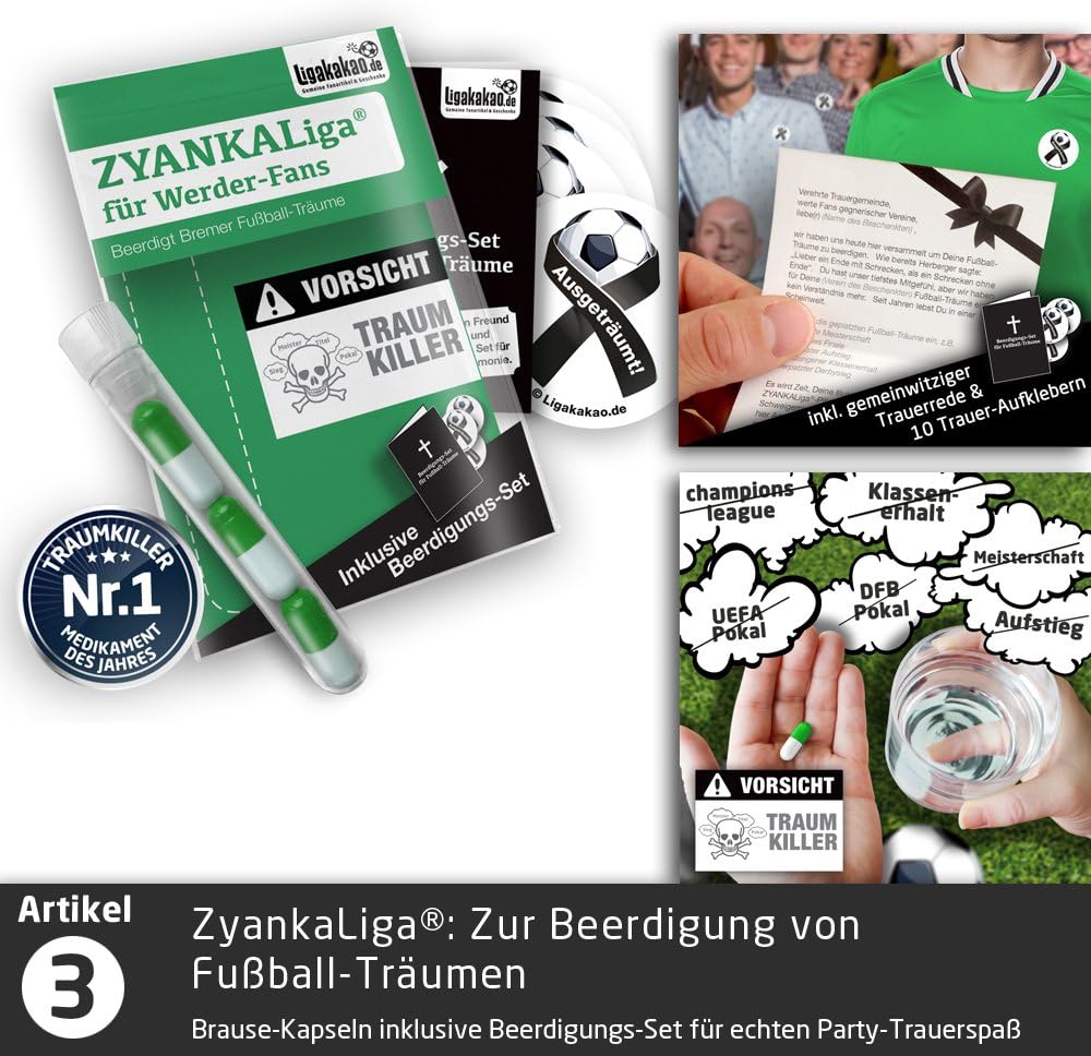 Geschenk-Idee: Das grosse Saison-Notfall-Set für Werder-Fans | 5X Überraschungen mit Spassgarantie f