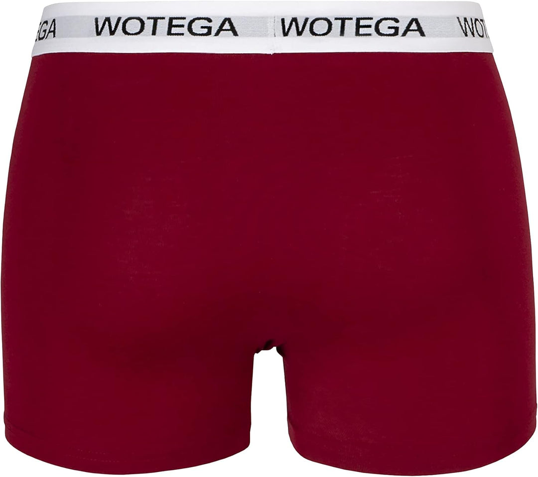 WOTEGA Joe - Boxershorts Herren 6er Pack - Baumwoll Unterwäsche, Rot (Biking Red 191650)