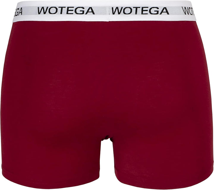 WOTEGA Joe - Boxershorts Herren 6er Pack - Baumwoll Unterwäsche, Rot (Biking Red 191650)