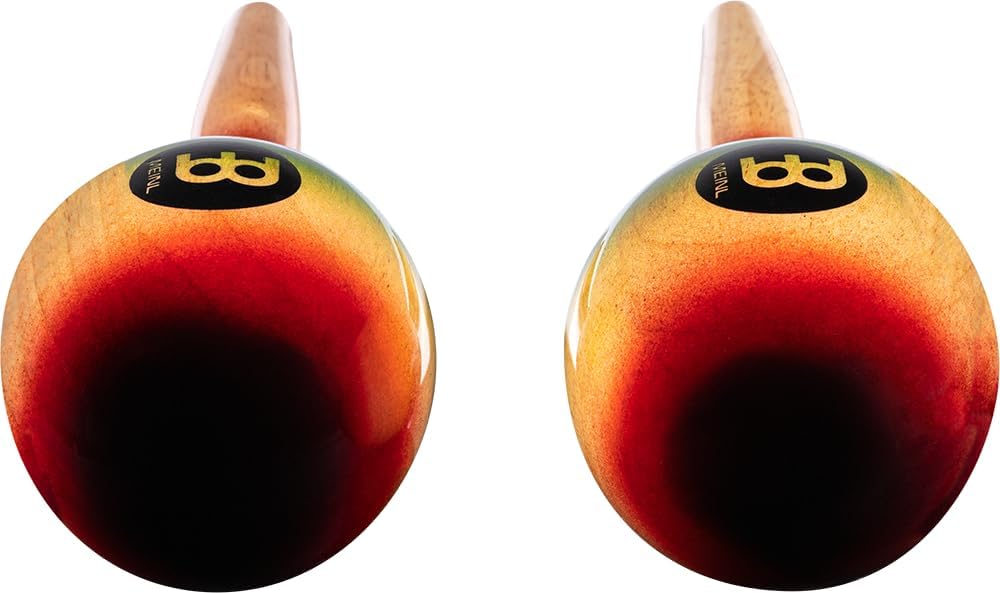 Meinl Percussion MWM1MC Wood Maracas, 25,5 cm Länge (Traditional), multi Color