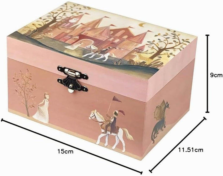 Egmont Toys Musikalische Schmuckdose – Schmuckkästchen Handkurbel-Spieluhr „Ballerina“ in 6 Designs