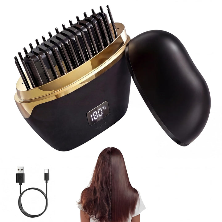 Mini Glätteisen Kabellos 2026 Neu, 2-in-1 Mini Haarglätter, USB-Wiederaufladbare Tragbare Hair Strai