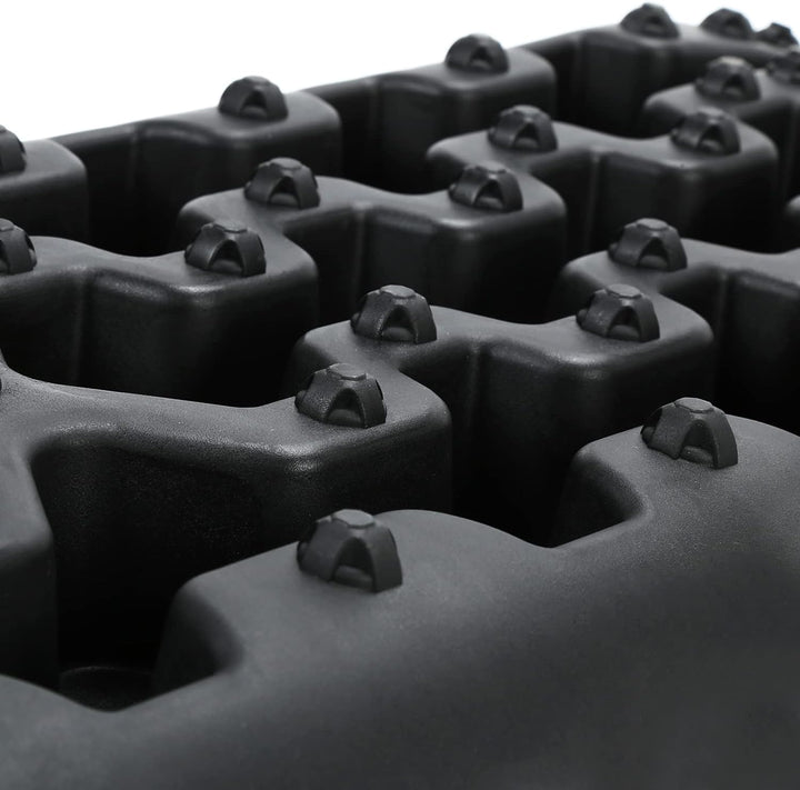 Gimisgu 2x Sandbleche Offroad Traktionsmatte Kunstoff Anfahrhilfe Recovery Board Tracks mit Aufbewah