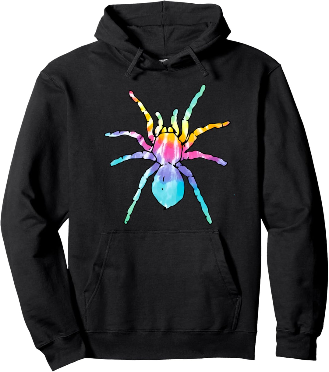 Bunte Krawatte Farbstoff Tarantel Cute Spinne Pullover Hoodie