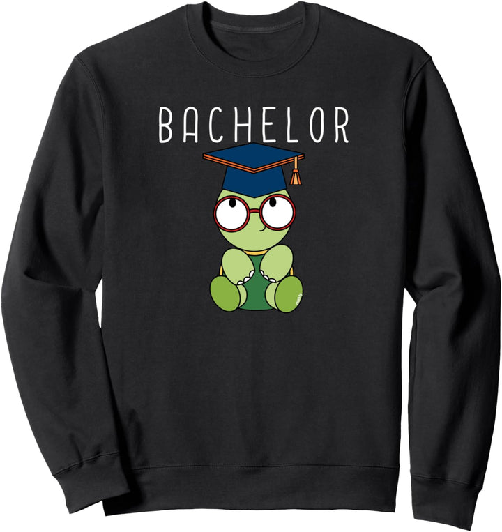 Bachelor Abschluss Geschenk Idee Uni Fun Lustig Schildkröte Sweatshirt