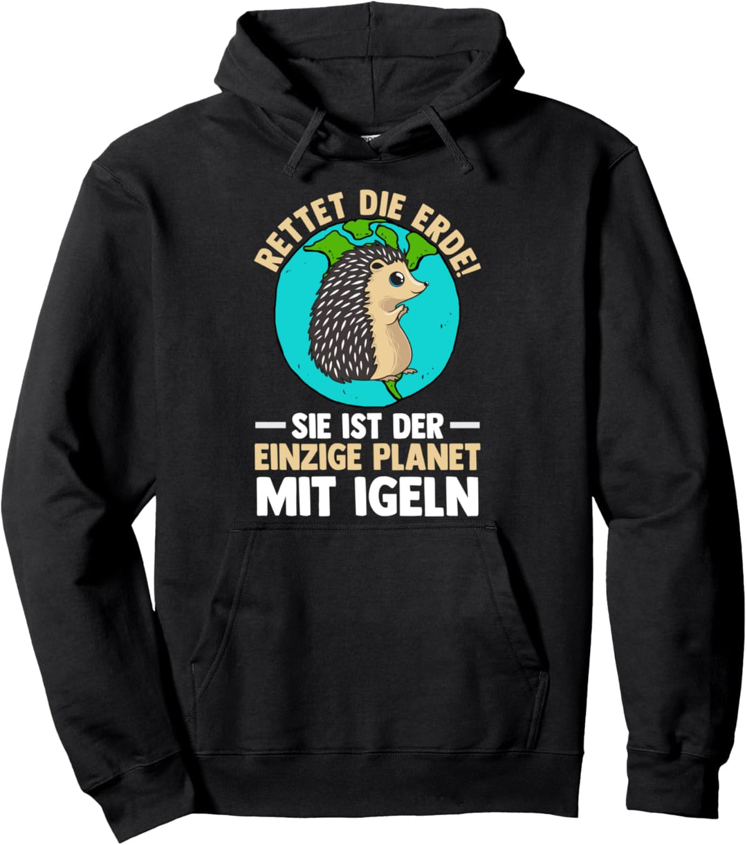 Umweltschutz Igel Pullover Hoodie