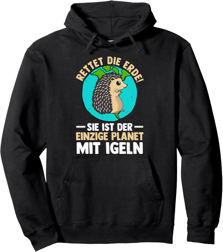 Umweltschutz Igel Pullover Hoodie