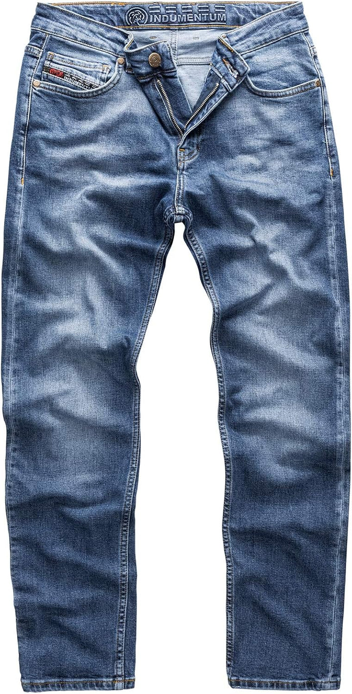 Indumentum Jeans Herren Slim Fit Hose Stretch 29W / 30L Blau - Is-303, 29W / 30L Blau - Is-303