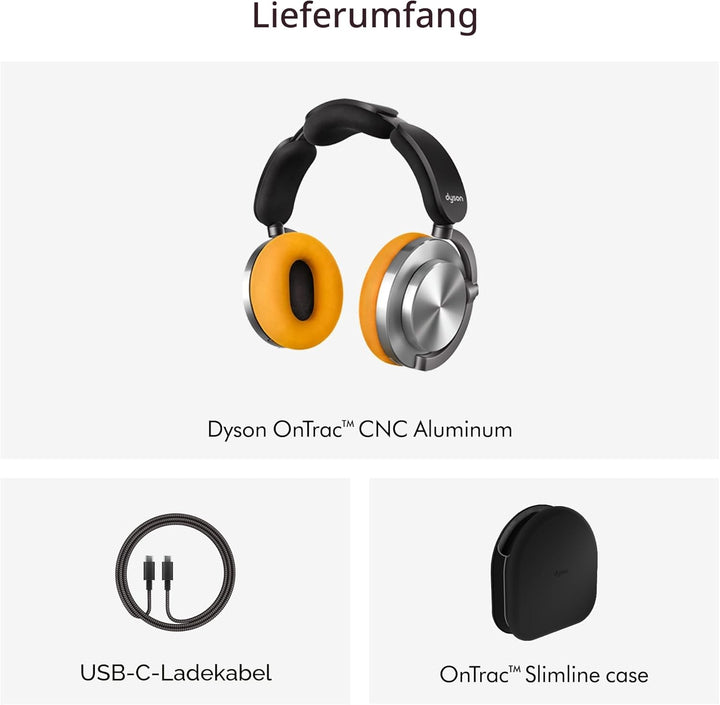 Dyson OnTrac™ kabelloser Kopfhörer mit aktiver Geräuschunterdrückung und bis zu 55 Stunden Akkulaufz