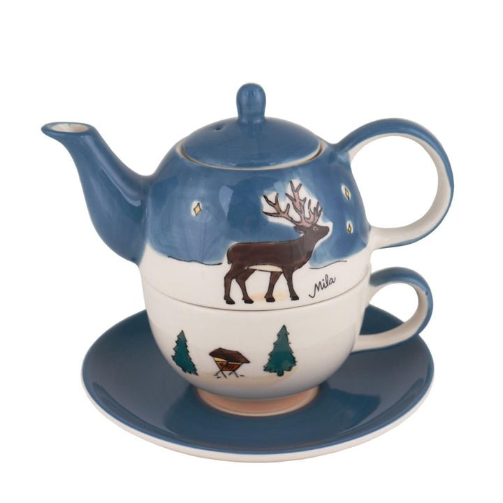 Mila Keramik Tee-Set Tea for One Rotwild | MI-99299