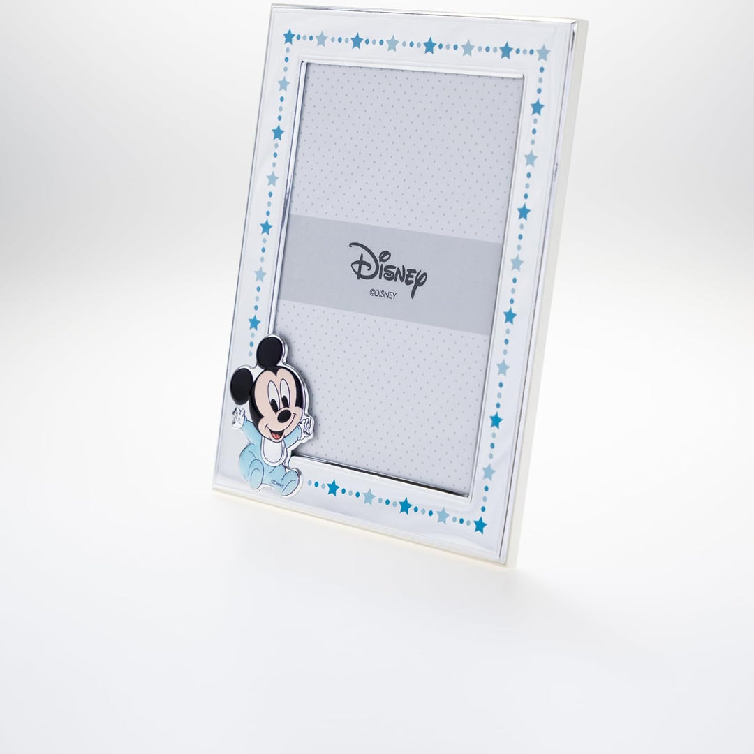 VALENTI & CO. Disney Baby - Mickey - Bilderrahmen in Silber für Kinder, Geschenkidee für Taufe, Gebu